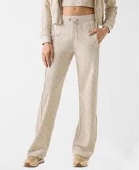 ゲス レディース ボトムス カジュアルパンツ GUESS Womens 4G All Over Jacquard WideLeg Pants Istitutional G Spongy Neutralのサムネイル