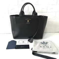 ❤美品❤ ADMJ エーディーエムジェイ トートバッグ ハンドバッグ ブラック 471のサムネイル