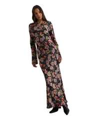 ウエアハウス レディース トップス ワンピース フラワー柄 フラワー Warehouse Womens Floral Bias Cut Scoop Back Midaxi Dress Floralのサムネイル