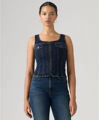 リーバイス レディース トップス ベスト ヴィンテージ Levis Womens VintageLike FrontZip Vest Gate Keeping Vestのサムネイル