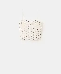 マンゴ レディース トップス シャツ ドット ギャザー MANGO Womens Ruched PolkaDotop Ecru エクリュのサムネイル