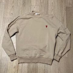 AMI PARIS アミパリス ハートロゴ スウェット トレーナー ベージュ M