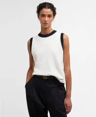 バブアー レディース トップス ベスト クルーネック ノースリーブ Barbour Womensalthill Sleeveless Crewneck Vest Cloudnavy ネイビーのサムネイル