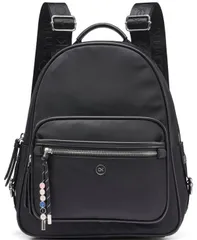 カルバンクライン レディース バッグ バックパック・リュックサック Calvin Klein Caius Zipper Backpack Messenger BlackSilver ブラックのサムネイル