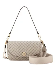 ナインウェスト レディース バッグ Nine West Womens Rigina Flap Shoulder Crossbody Bag Mushroom Logo Milkのサムネイル