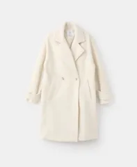 マンゴ レディース アウター コート MANGO Womens Lapels Boucle Coat Ecru エクリュのサムネイル