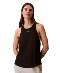 カルバンクライン レディース トップス タンクトップ Calvin Klein Performance Womens Icon Sport Active Tank Top Black ブラックのサムネイル