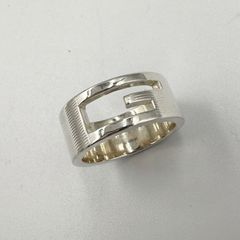 GUCCI】 グッチスクエアGフォークリング ヴィンテージシルバー925 7号