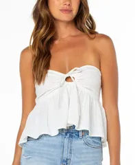 ロキシー レディース トップス シャツ ストラップレス Roxy Womens Ventura Strapless Tube Top Cloudancerのサムネイル