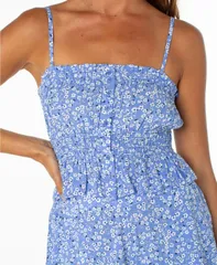ロキシー レディース トップス シャツ Roxy Womensolar Peplum Top Cornflowerのサムネイル