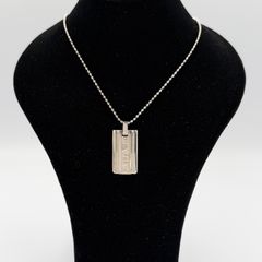 美品】TIFFANY&Co. アトラスドッグタグボールチェーンネックレス