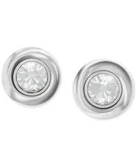 カルバンクライン レディース アクセサリー ピアス・イヤリング Tシャツ Calvin Klein Stainlessteel Cubic Zirconia Twisted Bezel Stud Eaのサムネイル