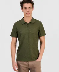 ゲス メンズ トップス ポロシャツ ニット GUESS Mens Logan Short Sleeve Knit Polo Shirt ALPINE GROVEのサムネイル