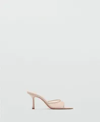 マンゴ レディース シューズ サンダル ヒール MANGO Womens PointedHeel Sandals Nudeのサムネイル