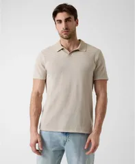 ゲス メンズ トップス ポロシャツ 半袖 ニット GUESS Mens Hunter Stripe Knit ShortSleeve Polo Shirt Pasadena Stone Multi スのサムネイル
