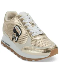 カール ラガーフェルド レディース シューズ スニーカー レース KARLAGERFELD PARIS Womens Meade LaceUp Sneakers White Gold ホワイトのサムネイル