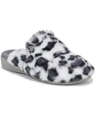 バイオニック レディース シューズ サンダル Vionic Womens Gemma II Mule Slippers White multi leopard faux fur ホワイトのサムネイル
