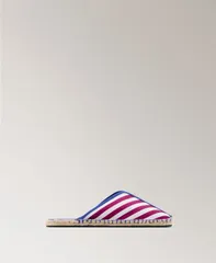マンゴ レディース シューズ サンダル MANGO Womenstriped Espadrille Slippers Fuchsia フューシャのサムネイル