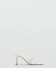 マンゴ レディース シューズ サンダル ヒール MANGO Womens Heel NonStructu red Sandals White ホワイトのサムネイル