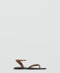 マンゴ レディース シューズ サンダル レザー MANGO Womens Crossed Straps Leather Sandalsand サンドのサムネイル