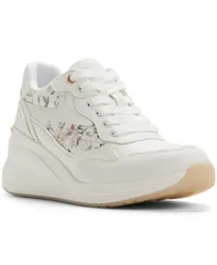 アルド レディース シューズ スニーカー ALDO Womens Asiejan Wedge Sneakers White Smooth Multi ホワイトのサムネイル
