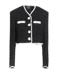 バルマン レディース アウター ジャケット・ブルゾン BALMAIN Black ブラックのサムネイル