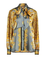 ヴェルサーチ レディース トップス シャツ VERSACE Blue Gray グレーのサムネイル