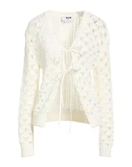 エムエスジイエム レディース アウター カーディガン MSGM Ivory アイボリーのサムネイル