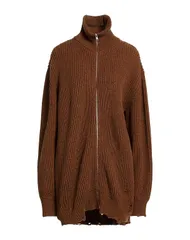 マルタンマルジェラ レディース アウター カーディガン ファスナー付きニット MM6 MAISON MARGIELA Brown ブラウンのサムネイル