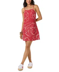 オニール レディース トップス ワンピース フラワー柄 フラワー ONeill Womens Cecilia Square Neck Floral Dress Lifeguard Red レッドのサムネイル