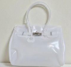 即日発送】ファスナー付ジェリーバッグ ゼリーバッグ jellyfirkin 白
