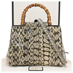 グッチ シェリーライン スウェード トートバッグ レザー スエード B
