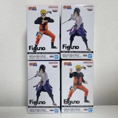 NARUTO 疾風伝 Figuno ナルト、サスケ フィギュア 全4種コンプ - メルカリ