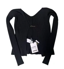 (新品) JACQUEMUS ジャックムス ブラック ジェニニト カーディガン 40サイズのサムネイル