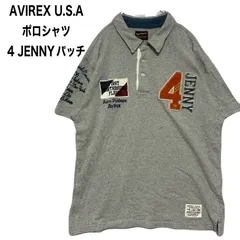 AVIREX U.S.A アヴィレックス  ポロシャツ  4 JENNYパッチ 初期アメリカ航空郵便シリーズ  All American Sportswearのサムネイル