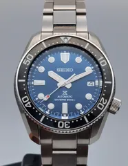 中古美品 箱付き セイコー SEIKO プロスペックス SBDC127 6R35-01E0 ダイバースキューバ デイト SS ブルー文字盤 自動巻き メンズ 腕時計のサムネイル