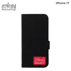 マンハッタンポーテージ Manhattan Portage iPhone 17 スマホケース 携帯 アイフォン メンズ レディース 手帳型 ブックタイプ ブラック黒のサムネイル