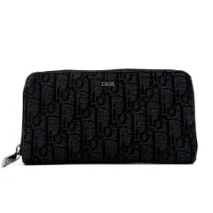ディオール オブリーク ジャカード ロングジップウォレット トロッター 長財布 ブラックのサムネイル