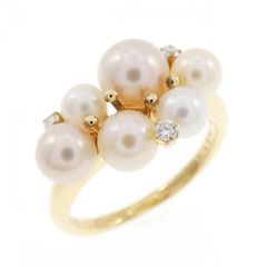 MIKIMOTO ペルリータ 淡水パール ダイヤ/0.01ct リング K18 - メルカリ