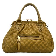 美品✨マークジェイコブス スタム がま口 ハンドバッグ キルティング