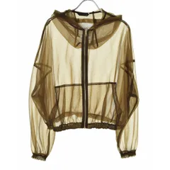 【ZARA】4968/222/700 オーガンザシアーブルゾンジップアップパーカーのサムネイル
