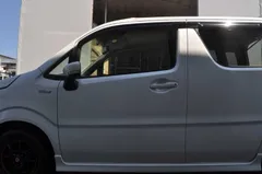 左 前 フロント ドアパネル ヒンジ ZVR 白 (MH55S MH35S) ワゴンR ハイブリット FZ 前期  s025415Hのサムネイル