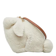 ロエベ バニー ミニ ショルダーバッグ クロスボディ ウサギ オフホワイト ボア レザー レディース LOEWE【1-0267943】のサムネイル