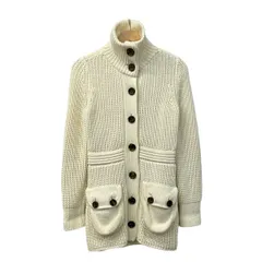 Burberry Black Label(バーバリーブラックレーベル) カーディガン サイズ38 M レディース - アイボリー 長袖/ロング丈のサムネイル