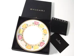 BVLGARI×Rosenthal Le Rose ブルガリ×ローゼンタール  レ・ローズ プレート 中皿  φ180 未使用品のサムネイル