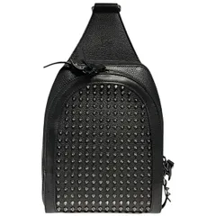 【中古】 Christian Louboutin クリスチャンルブタン Loubifunk ルビファンク スパイク クロスボディバッグ ブラック 125313 スタッズ トゲトゲ メンズ 25001432 MKのサムネイル