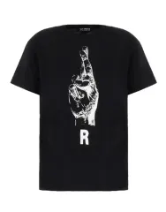 RAF SIMONS ラフ シモンズ R プリント 半袖 Tシャツ ブラック ミント/カーキのサムネイル