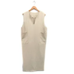 ブティックニコル boutique NICOLE ジャンパースカート ロング シンプル 38 ベージュ /KT16のサムネイル