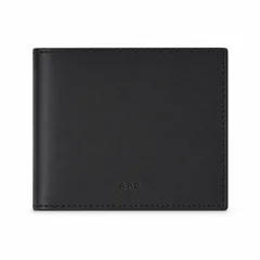 【ギフト対応可】アーペーセー A.P.C. 二つ折り財布 Billfold Wallet Black カーフレザー シンプル メンズ  ブラック 人気 ブランド おしゃれ 誕生日 記念 プレゼント ギフト 送料無料のサムネイル