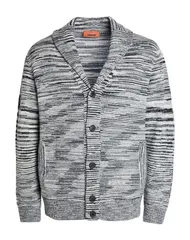 ミッソーニ メンズ アウター カーディガン MISSONI カシミヤニット Gray グレーのサムネイル
